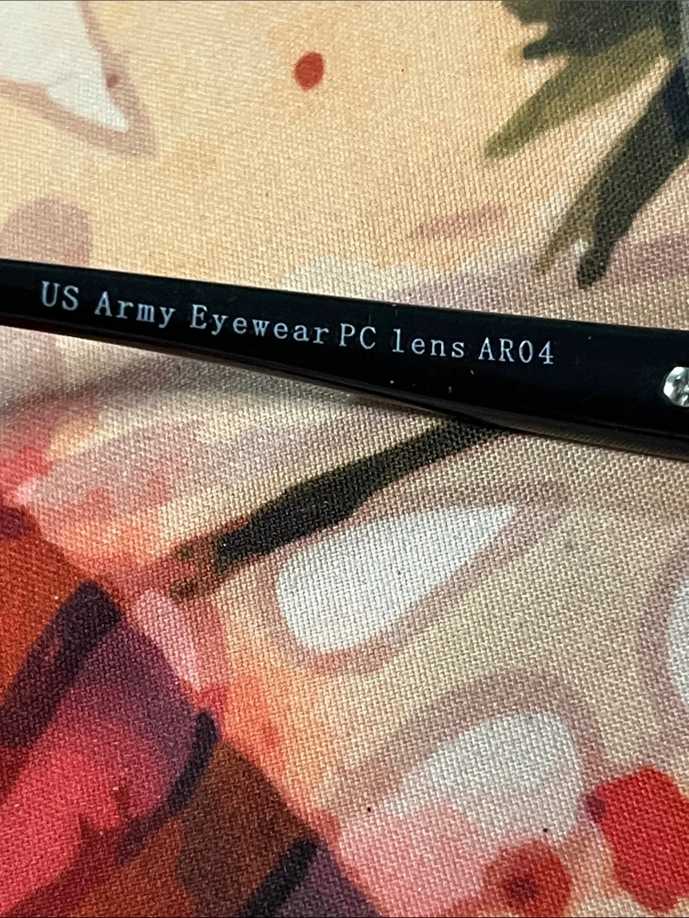 U.S. Army Black Sunglasses with Gold Nose Pads